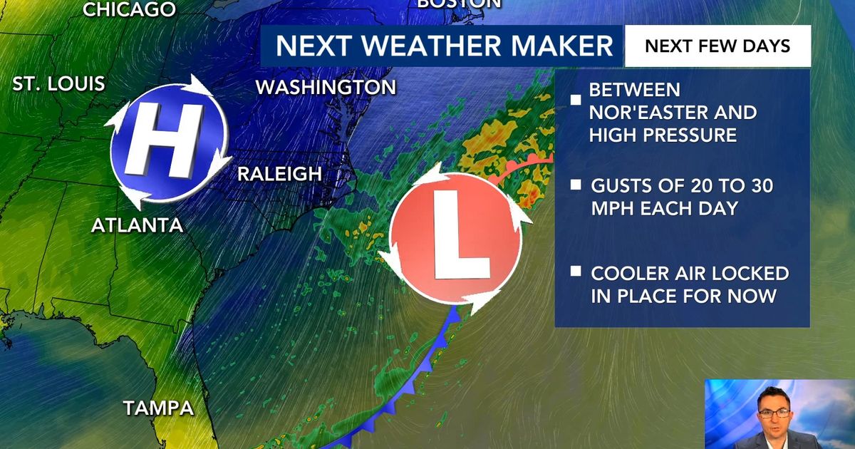 Gusty wind keeps cool, bright fall weather in place for days