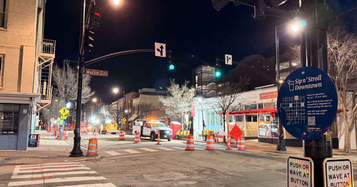 Gas leak shuts down part of downtown Raleigh