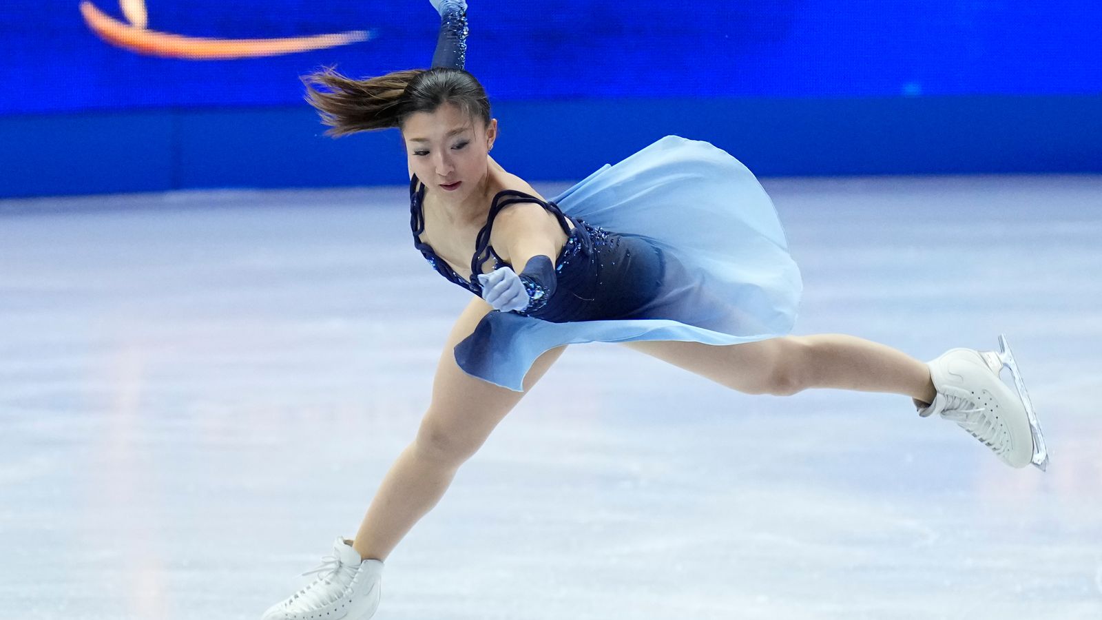 Kaori Sakamoto takes the lead as she chases a fourth and last figure skating world title