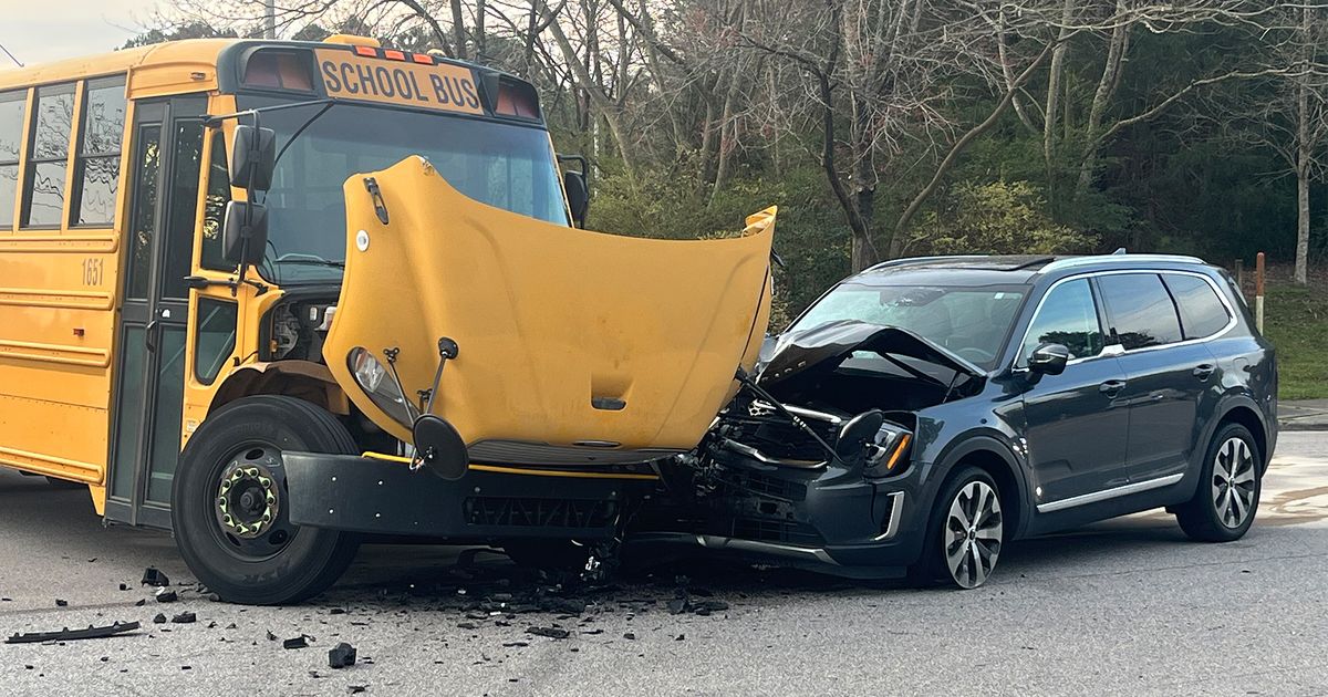 School bus involved in crash in Raleigh, no injuries reported :: WRAL.com