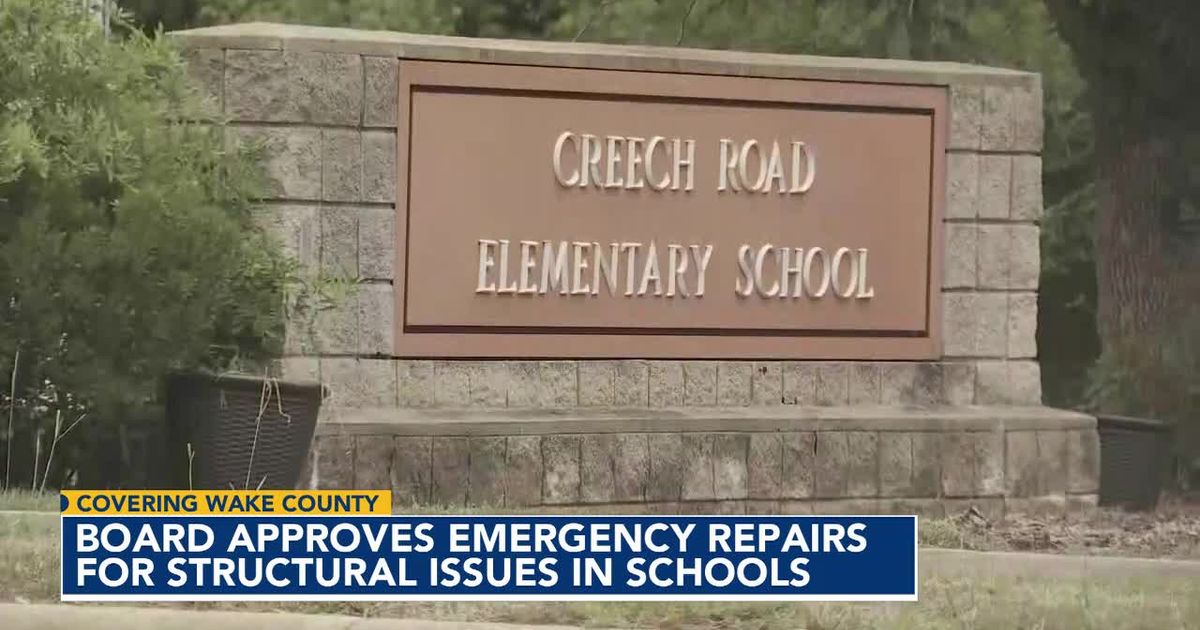Wake board approves repairs at 3 schools, questions whether they'll be ready in time for school year