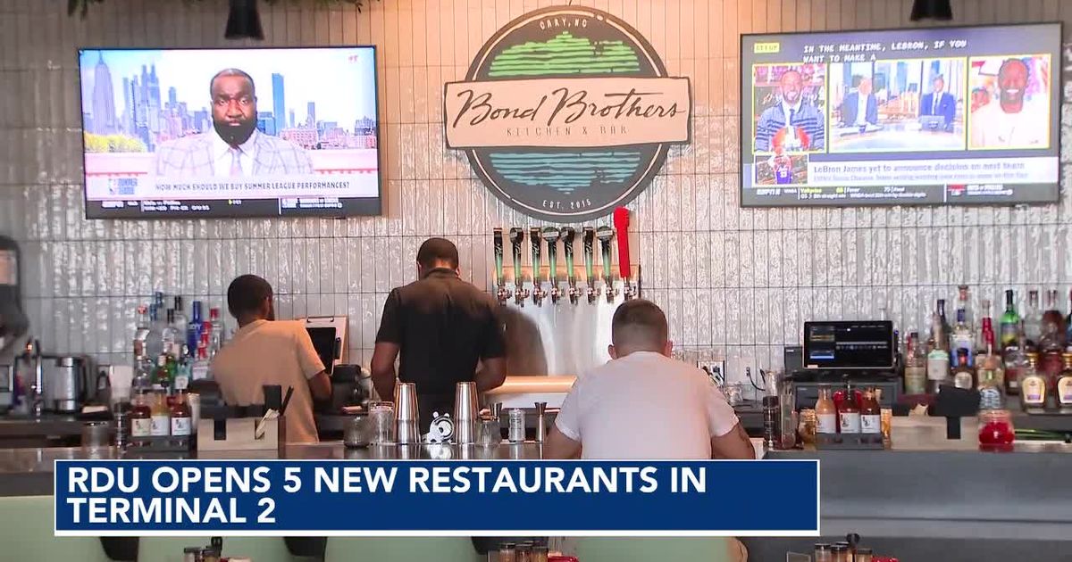 RDU welcomes 5 new restaurants at Terminal 2