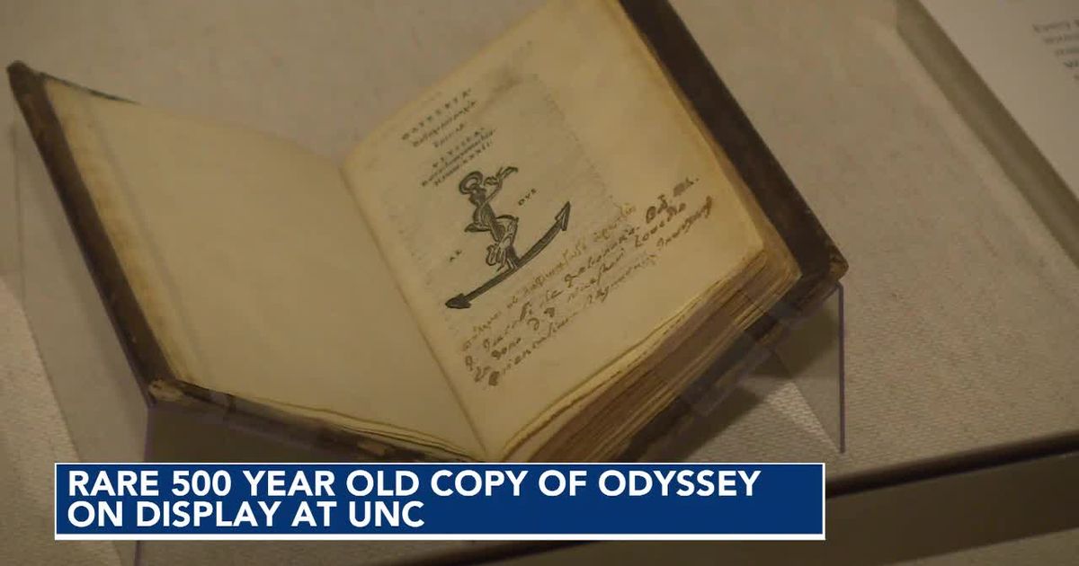 Rare 1517 copy of the Odyssey on display at UNC Chapel Hill