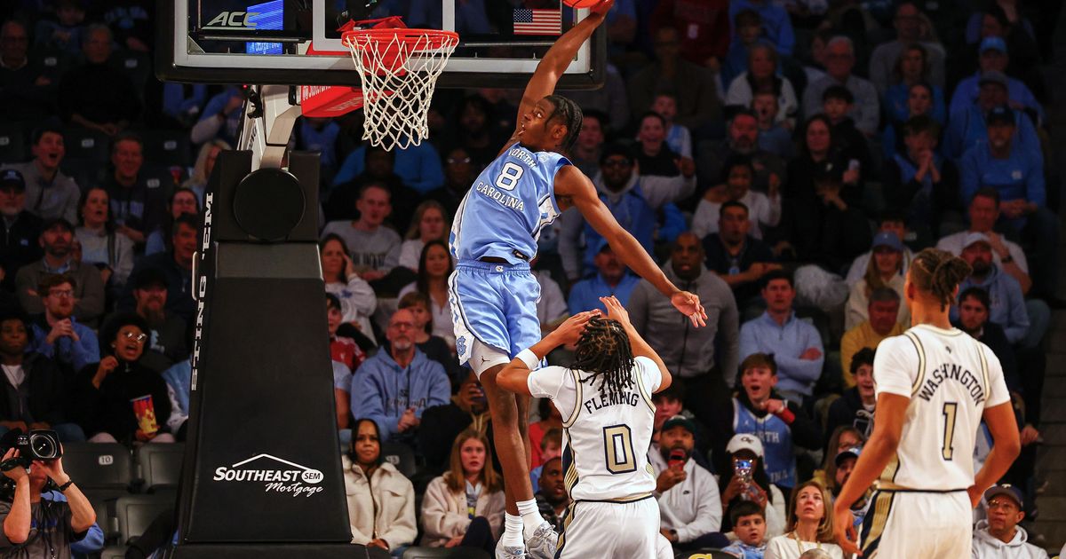 Caleb Wilson dominates in return to hometown, leads No. 16 North Carolina past Georgia Tech