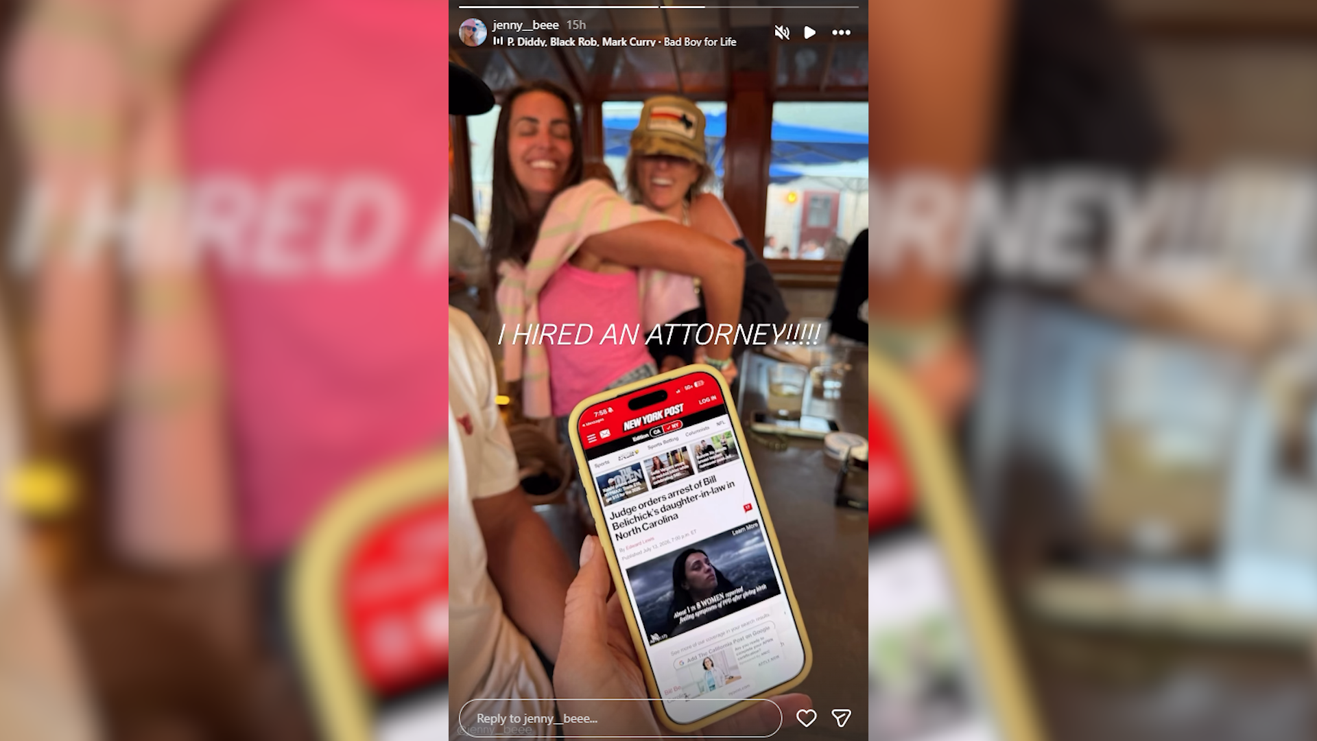 Jennifer Belichick social media post concerning her speeding case