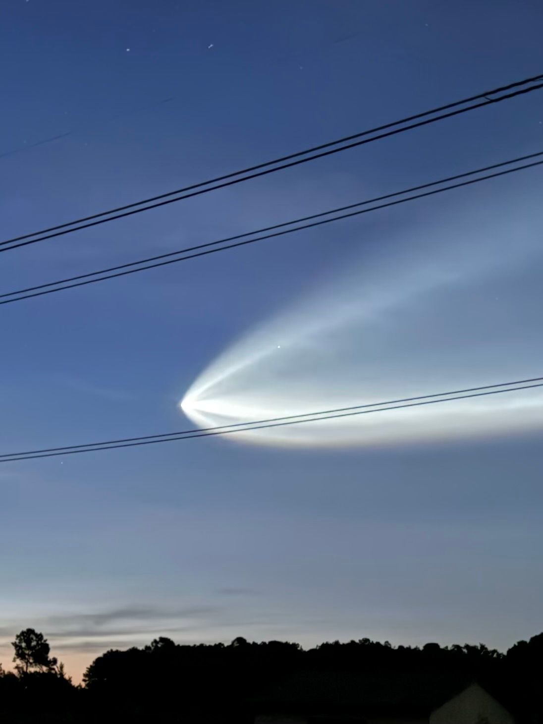 SpaceX Starlink launch visible in NC skies Tuesday morning