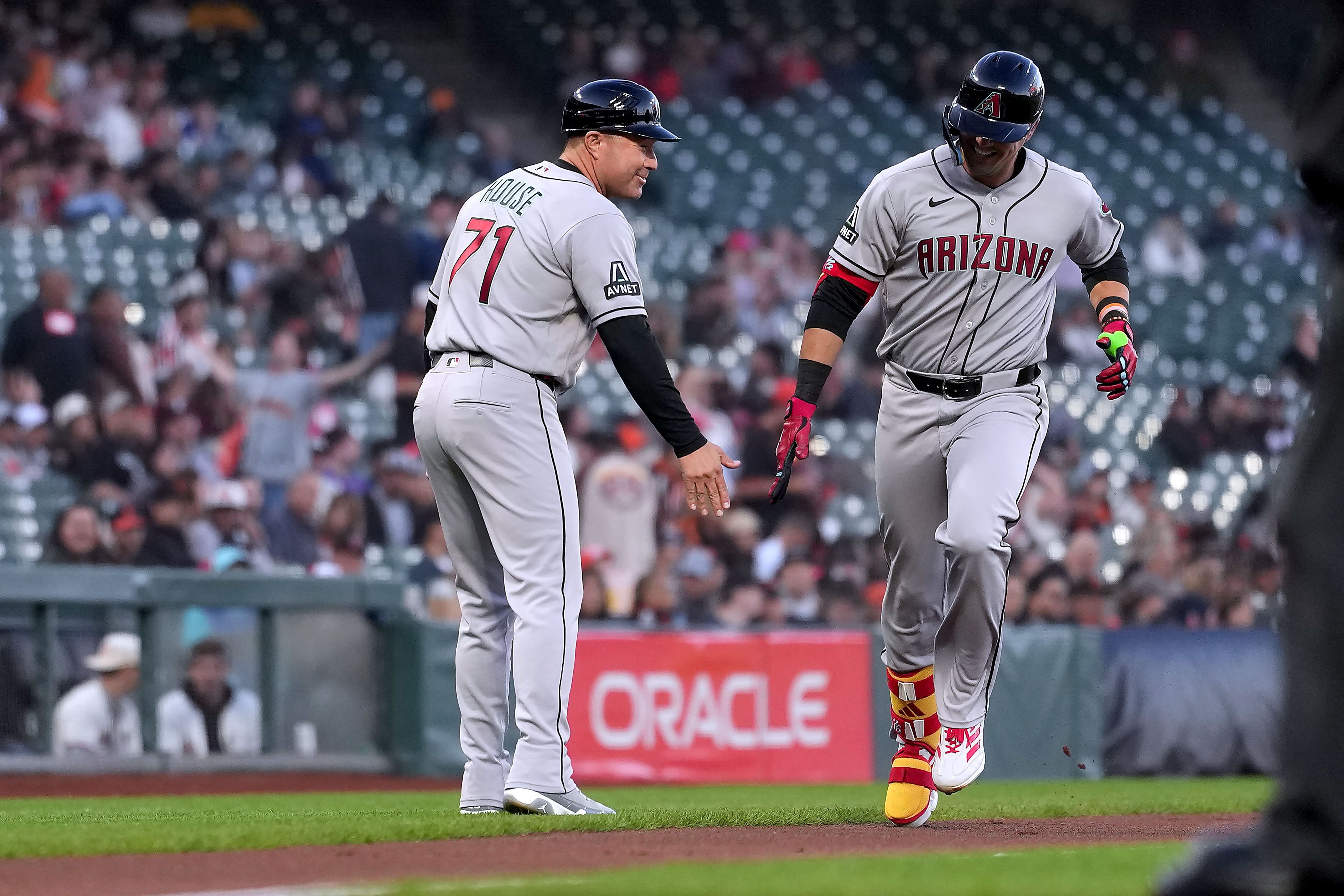 Nootbaar leadoff homer , 3 hits spark Diamondbacks in 10 - 6 victory over Giants