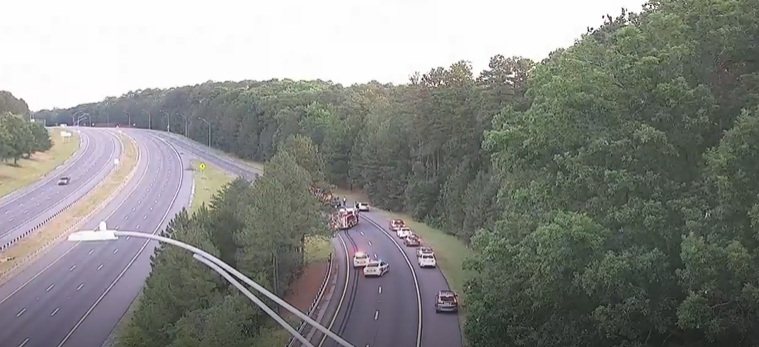 Crash at I - 85 at Durham Freeway causes congestion