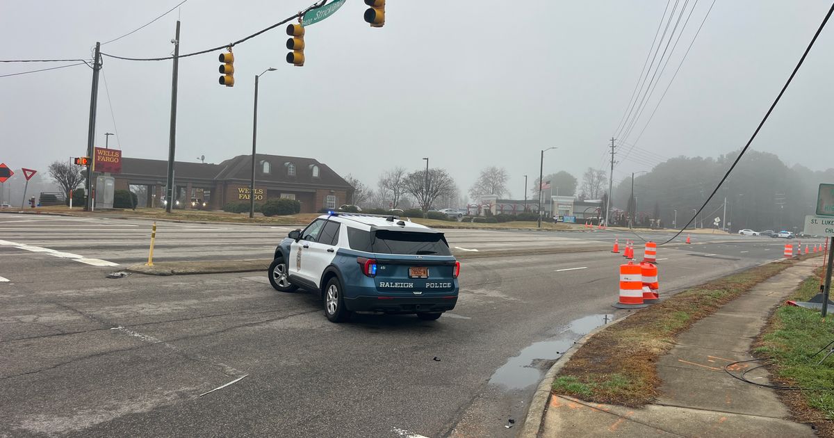 Downed power line closes part of Six Forks Road in Raleigh