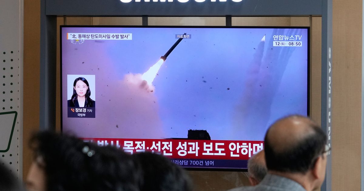 North Korea fires ballistic missiles toward sea after rivals' military drill it sees as provocation