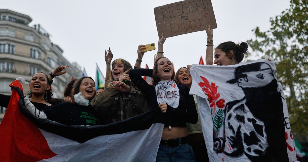Clashes and fires break out as protesters rally across France, joining students