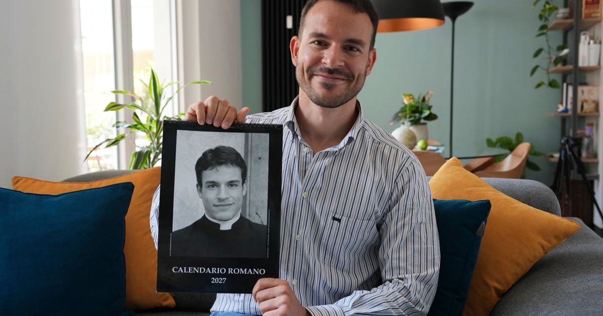 Holy deception: Rome's 'sexy priest' calendar star never set foot in a seminary