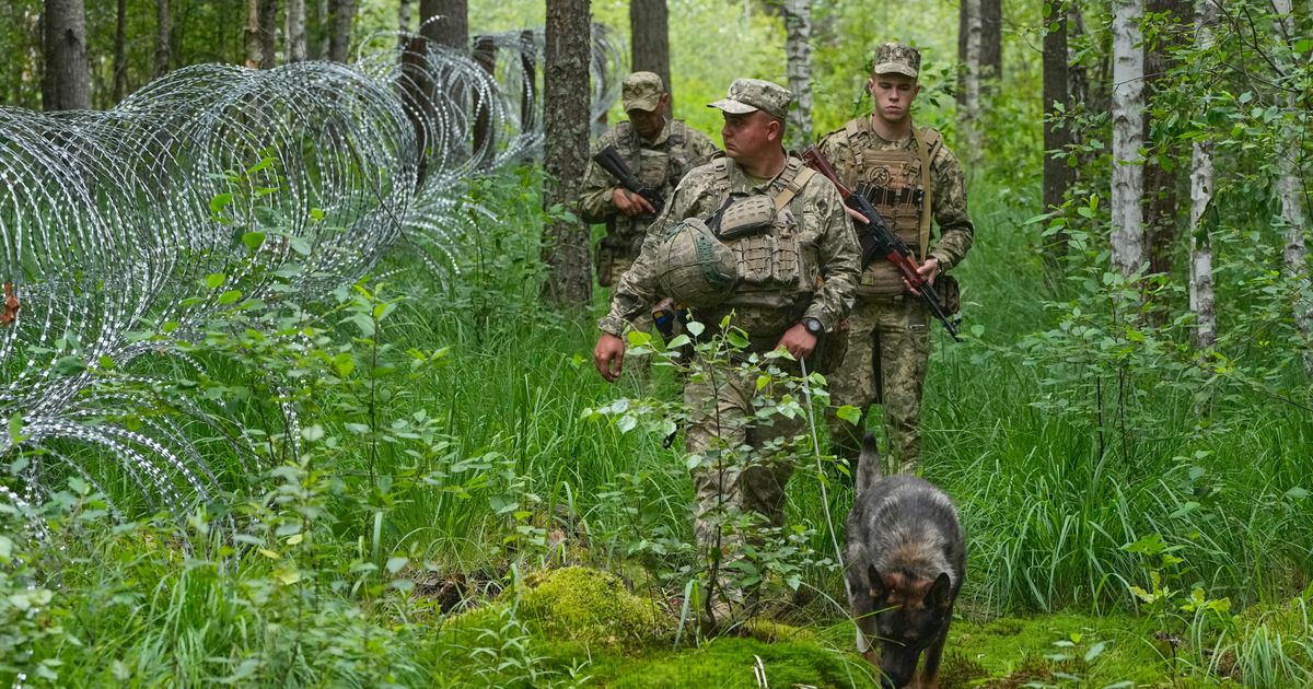 Ukraine is still fortifying its border with Belarus years after Russia invaded from there