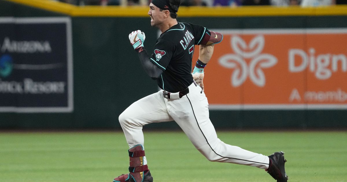 Corbin Carroll Hits Two Triples as Ryne Nelson Pitches Eight Strong Innings