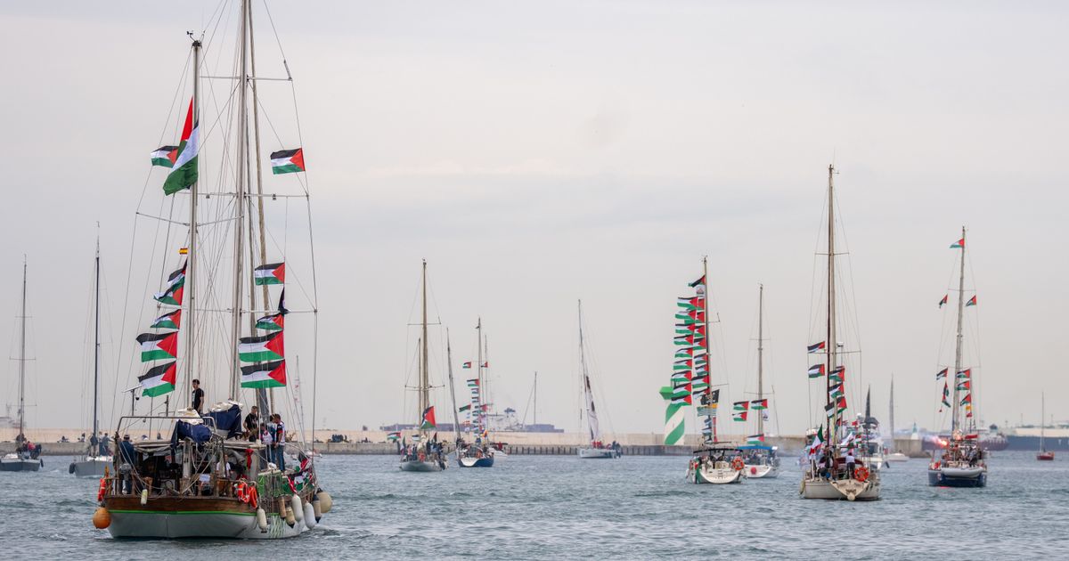 Flotilla carrying activists and aid for Palestinians in Gaza sets sail from Spain