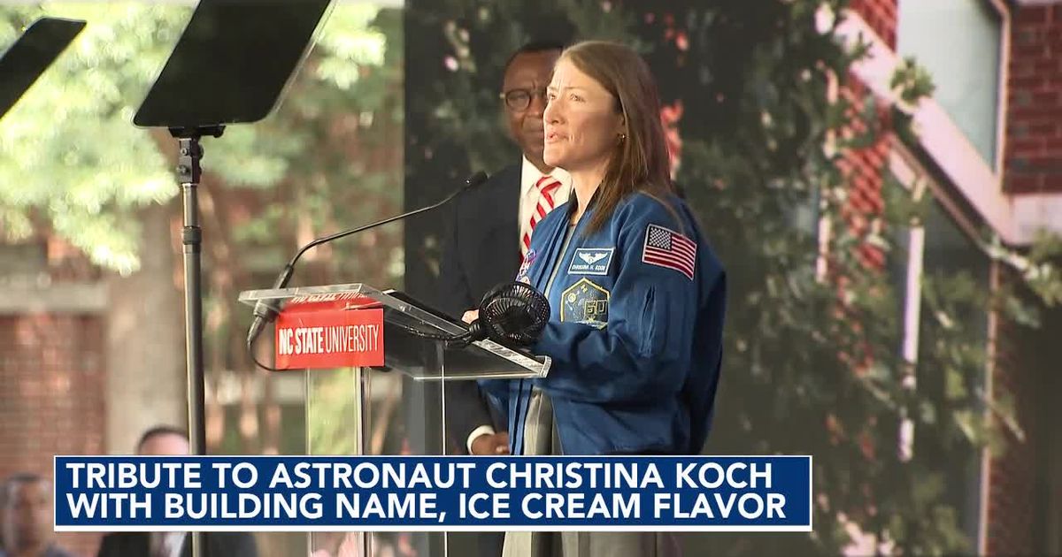 NC State pays tribute to alumna Christina Koch with building name, ice cream flavor