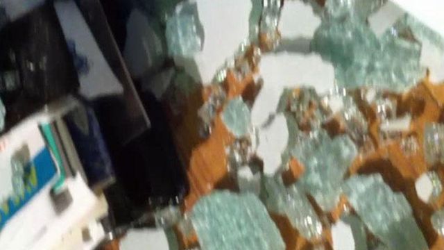 Glass furniture can explode suddenly