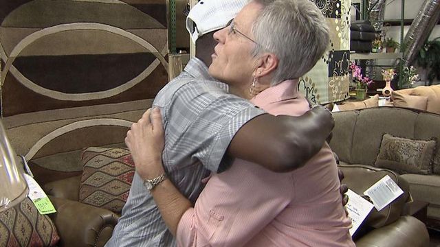 Family gets furniture in act of kindness from a stranger