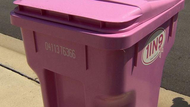 Woman wants Fuquay-Varina to allow pink trash cans