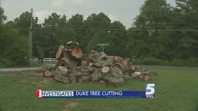 Homeowners upset over Duke Energy tree removal process