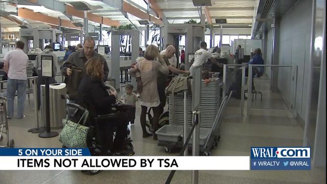 What's allowed by the TSA?