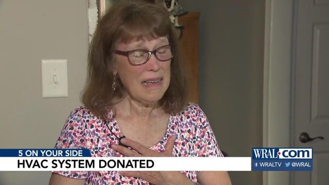 Homeowner grateful for donation of HVAC after sewage eruption