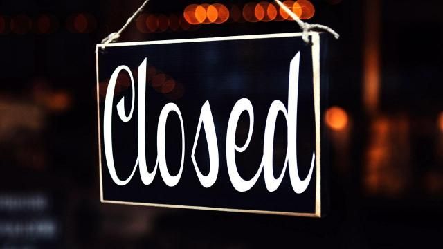 Closed sign