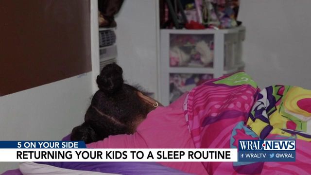 Tips for returning your children to a sleep routine 