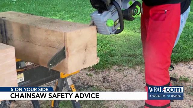 Check safety features in choosing a chainsaw
