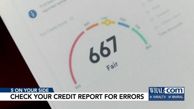 Check your credit report for errors 