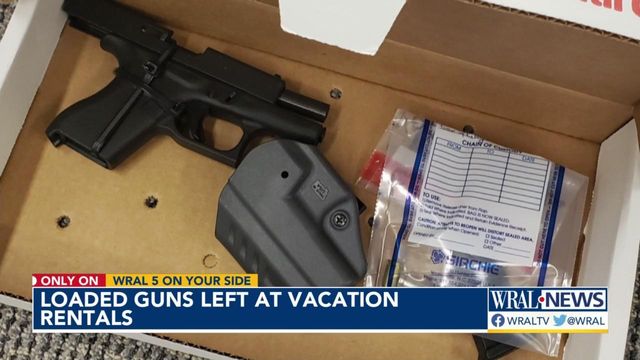 Loaded guns left behind in vacation rentals