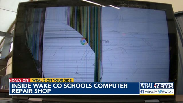 A look inside Wake County schools' computer repair shop