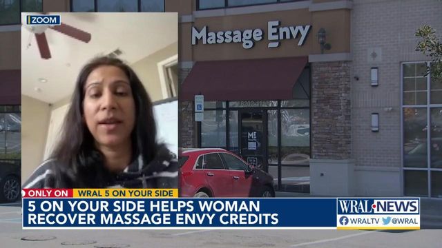 Durham woman seeks 5 On Your Side's help with unused Massage Envy credits 