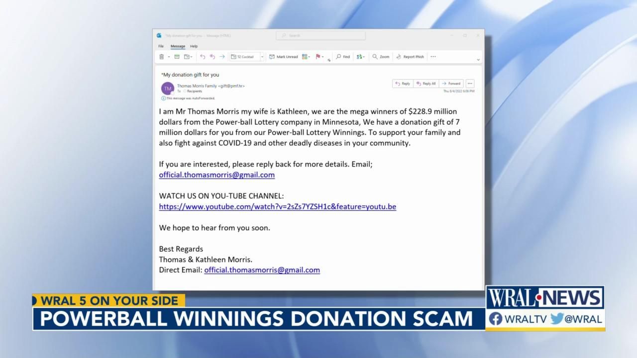 Powerball lottery winnings email scam reemerges with new twist