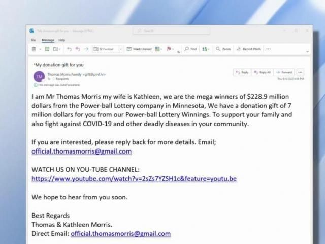 Powerball lottery winnings email scam reemerges with new twist