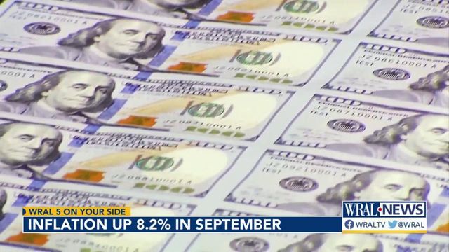 Consumer prices rose 8.2% in September compared to a year earlier