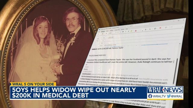 WRAL 5 On Your Side helps Wilson widow wipe out nearly $200K in medical debt