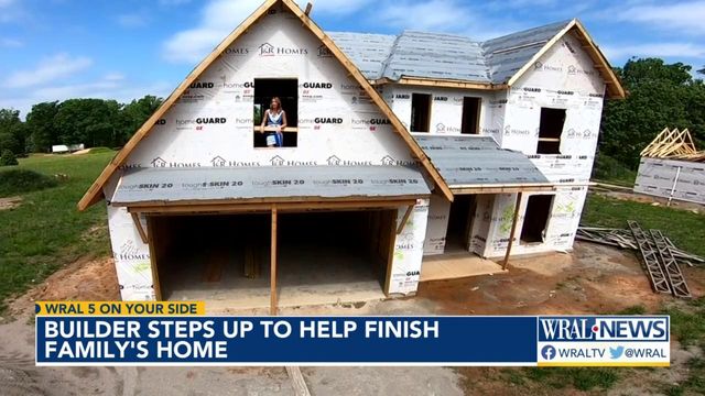 Builder steps up to finish Sanford family's home