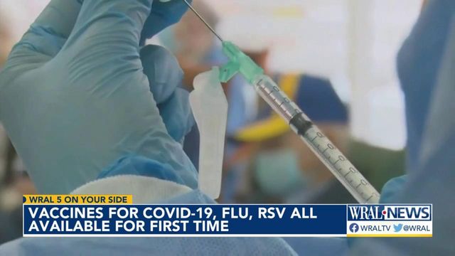 Vaccines for COVID-19, flu, RSV all available for first time