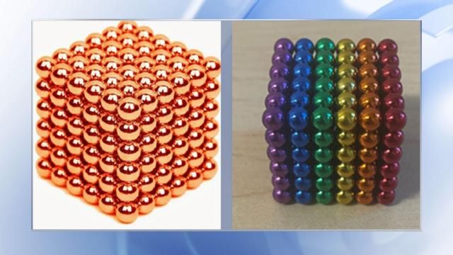 Wiltshire Trading Standards - *** PRODUCT RECALL - 3D MAGNETIC PUZZLE MAG  CUBE BUCKY BALLS *** Product Description 3D 3mm colorful magnetic balls in  a silver tin. Country of Origin China Counterfeit