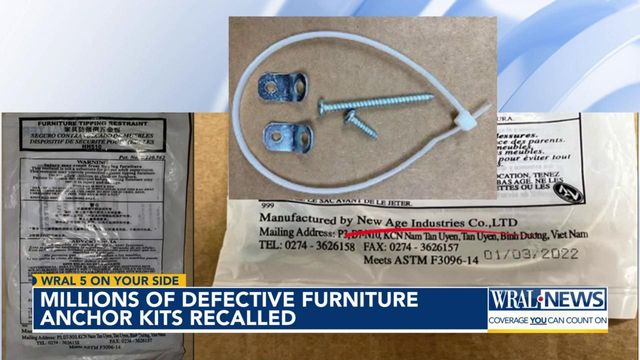 Millions of defective furniture anchor kits recalled