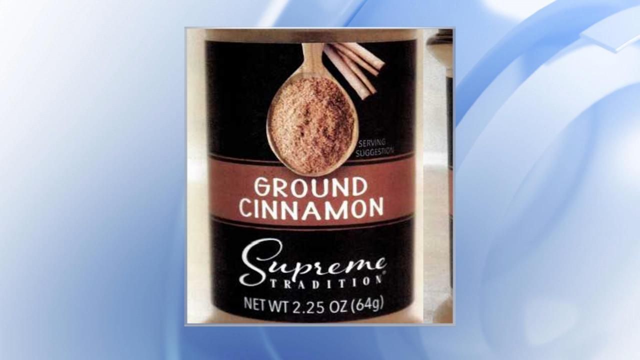 Voluntary recall out for ground cinnamon sold at Dollar Tree, Family