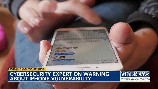 Cybersecurity expert discusses warning about iPhone vulnerability