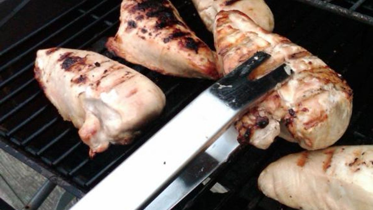 Chicken on the grill