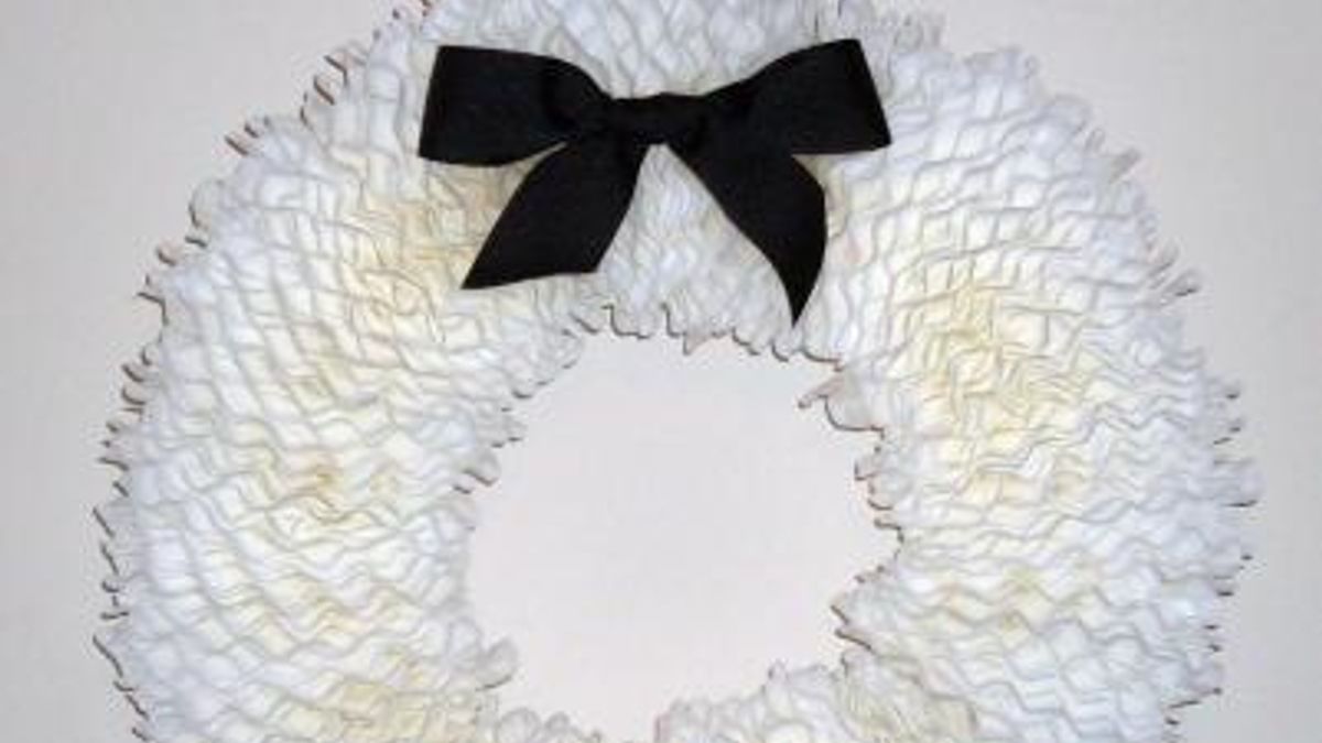 Coffee Filter Wreath