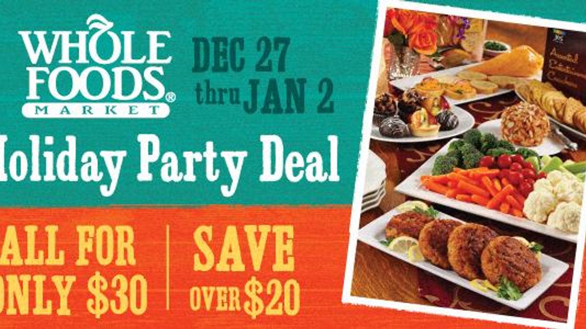 Whole Foods party deal