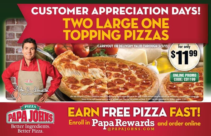 Papa hotsell john's deals