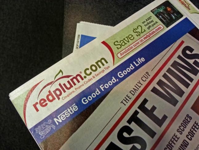 How many coupons in the Sunday paper?