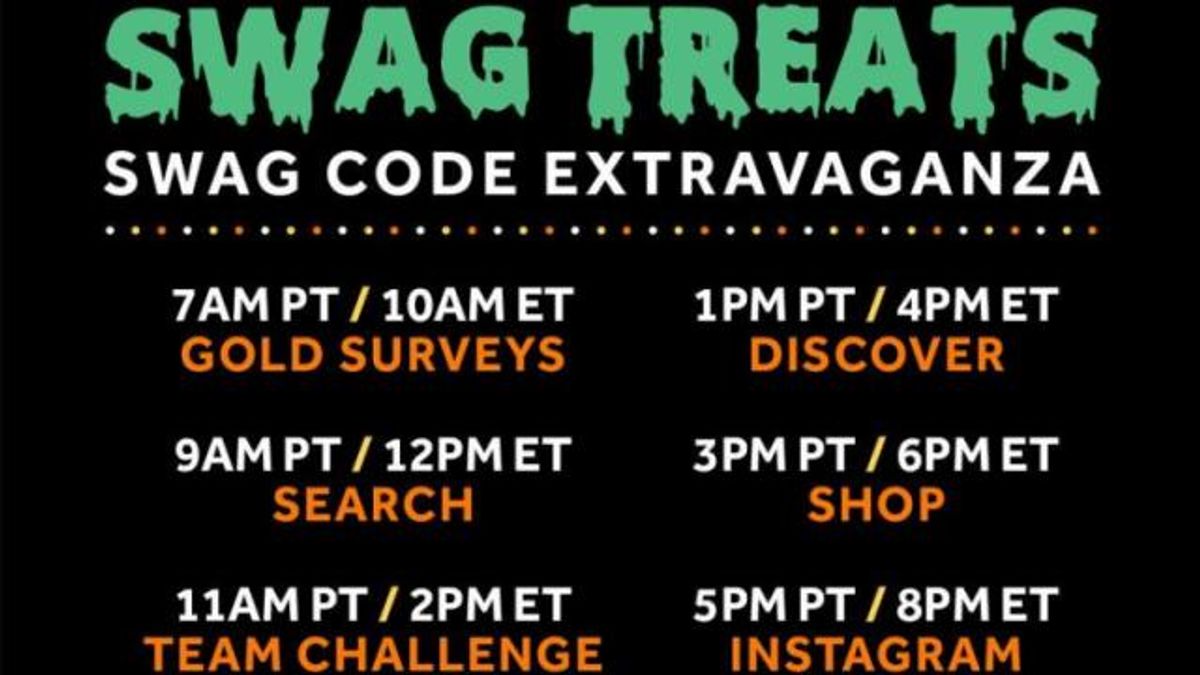 Swag Treats Swag Code Extravaganza 