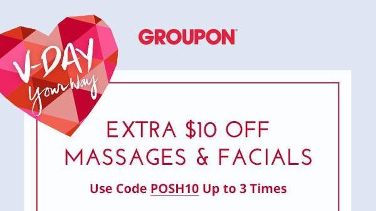 Groupon massage & facials discount